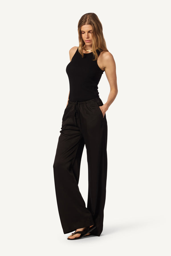 Sablyn GEMMA PULL ON STRAIGHT LEG PANT | BLACK