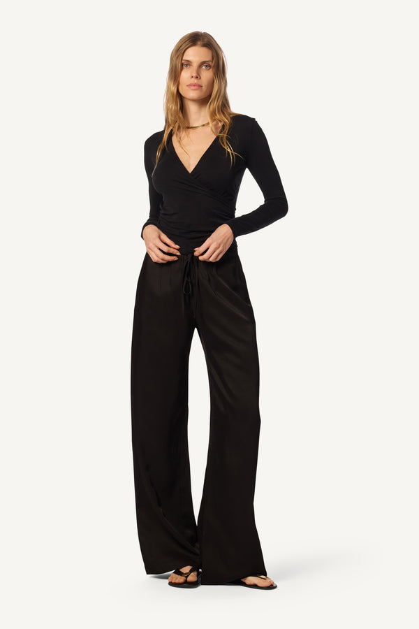 sablyn GEMMA PULL ON STRAIGHT LEG PANT | BLACK