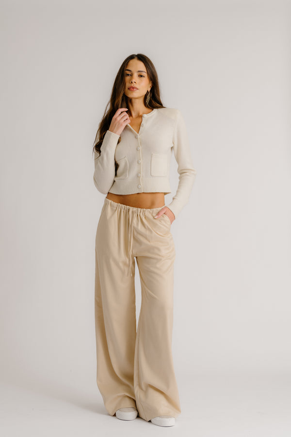 Sablyn GEMMA PULL ON STRAIGHT LEG PANT | OATMEAL