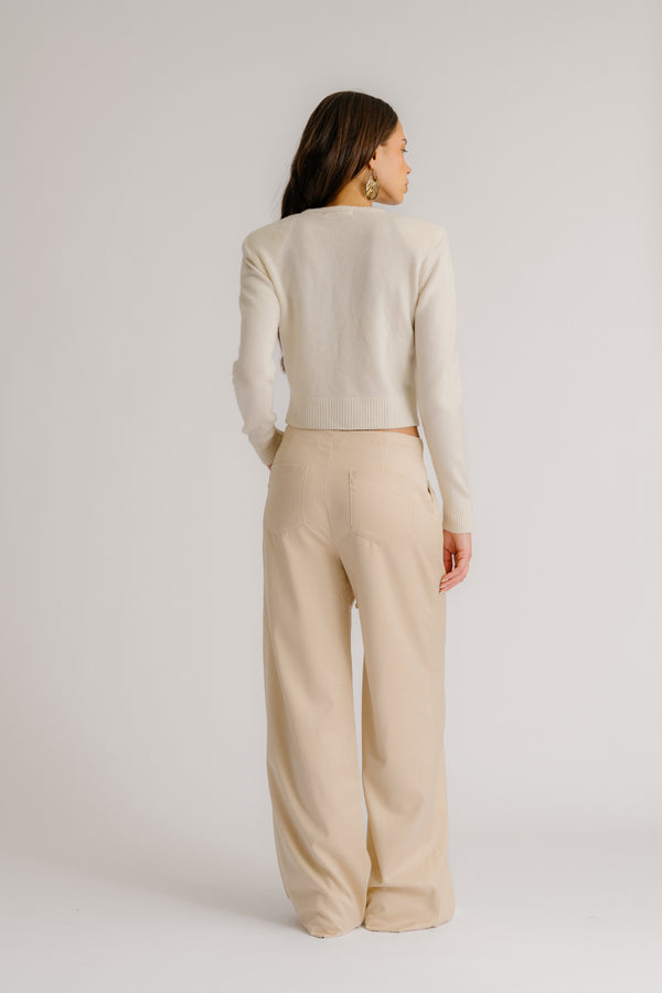 Sablyn GEMMA PULL ON STRAIGHT LEG PANT | OATMEAL