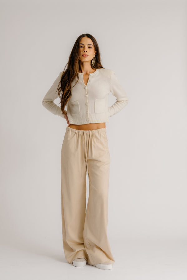 sablyn GEMMA PULL ON STRAIGHT LEG PANT | OATMEAL