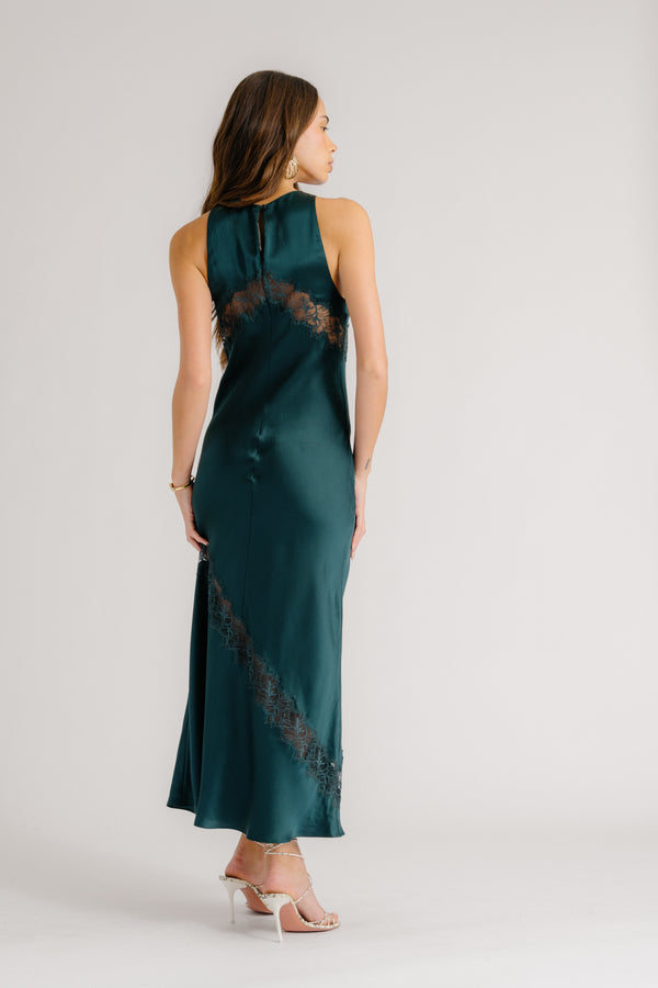 Sablyn ISADORA SILK DRESS WITH LACE | SACRAMENTO