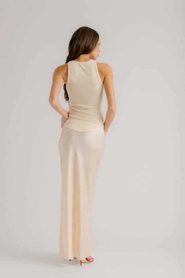 Sablyn JAMEELA RACERBACK TANK | BUTTERCREAM