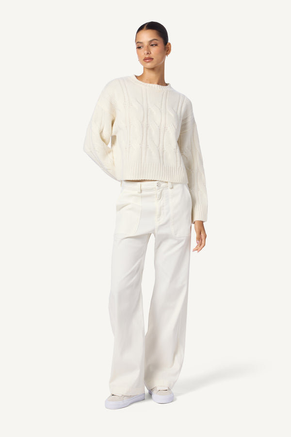 Sablyn JOLENE FULL LENGTH UTILITY PANT | GARDENIA