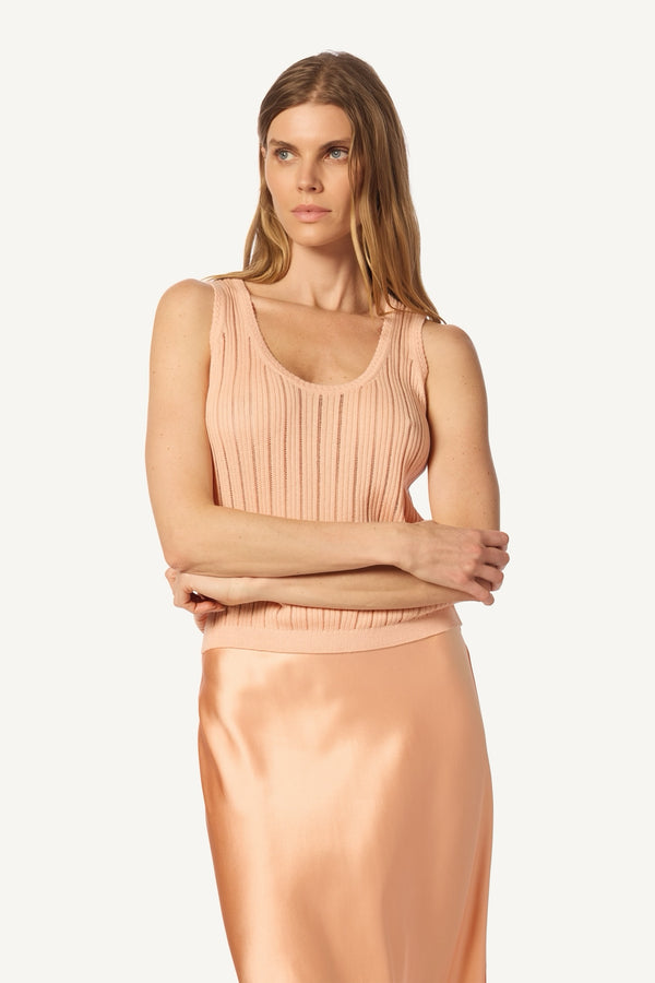 Sablyn JUNA SCOOP NECK TANK | SHERBET
