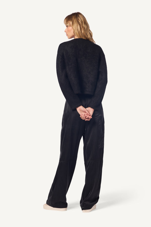 Sablyn LENON SILK UTILITY PANT | BLACK