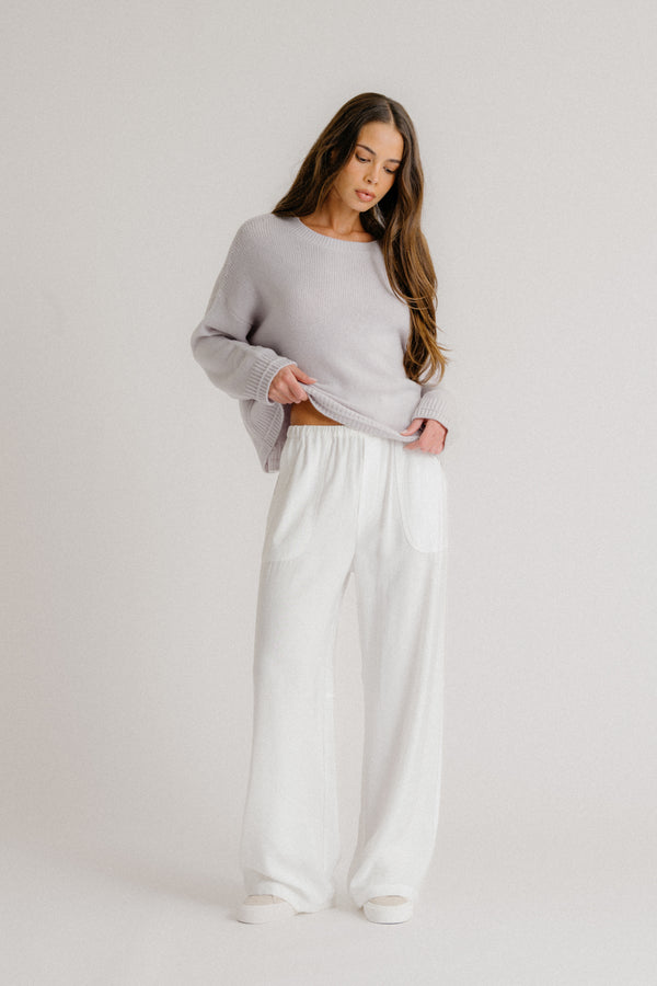sablyn LENON UTILITY PULL ON PANT | WHITE