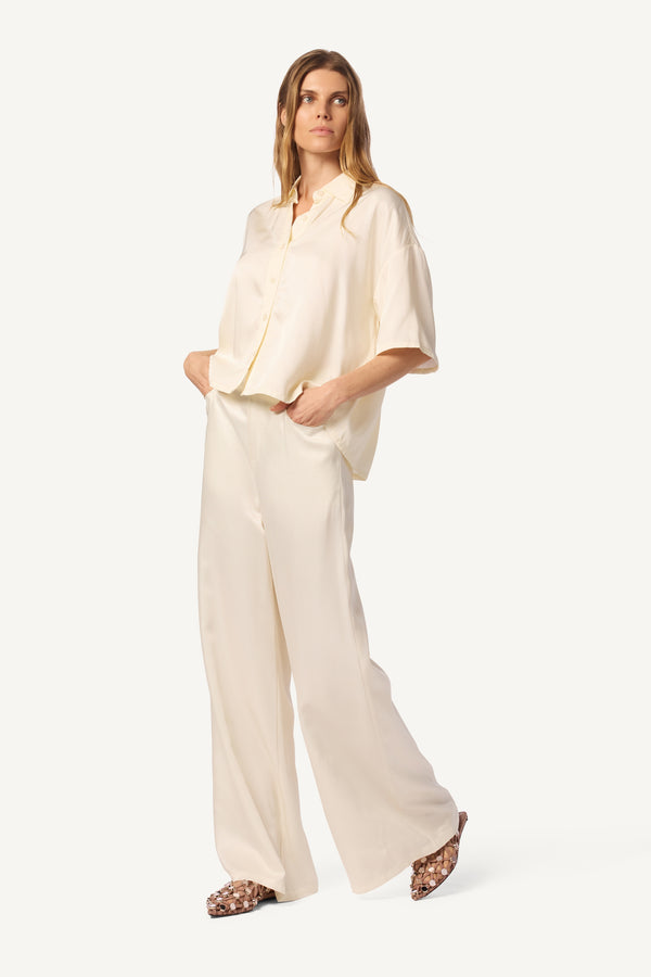 Sablyn LUCY RELAXED COLLARED BUTTON UP | GARDENIA