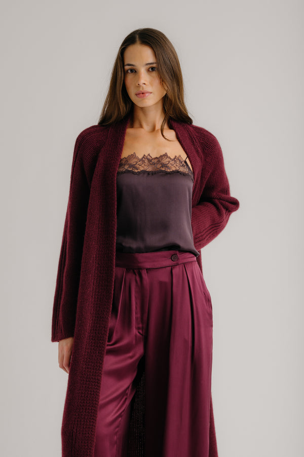 Sablyn MERCEDES RELAXED CASHMERE DUSTER | BORDEAUX