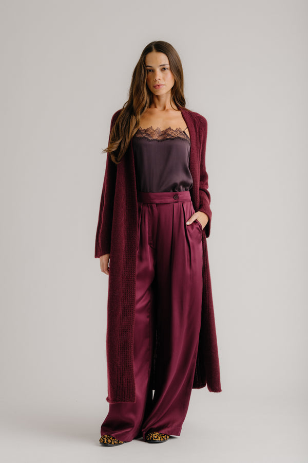 sablyn MERCEDES RELAXED CASHMERE DUSTER | BORDEAUX