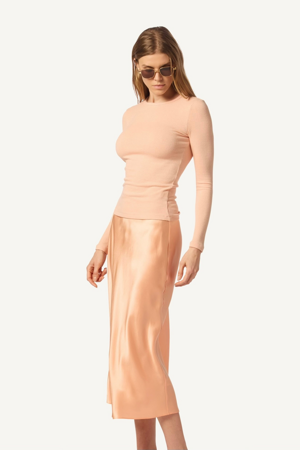 Sablyn MIRANDA SILK SKIRT | SHERBET