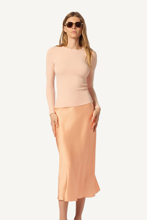 Sablyn MIRANDA SILK SKIRT | SHERBET