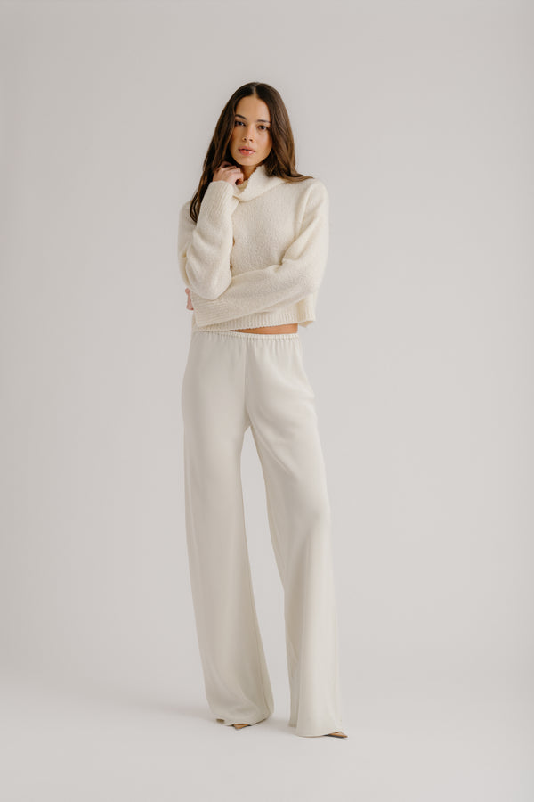 Sablyn NAOMI BIAS CUT SILK PANT | GARDENIA