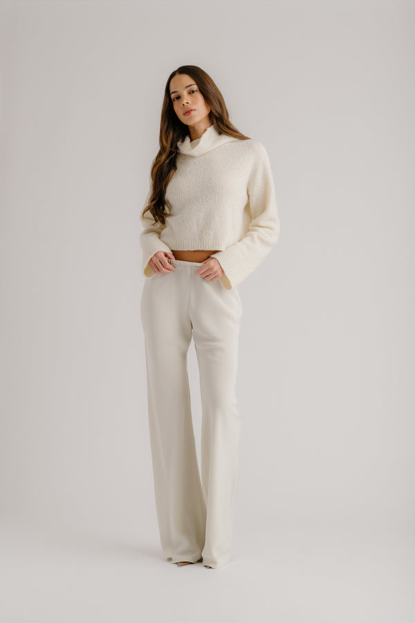 sablyn NAOMI BIAS CUT SILK PANT | GARDENIA
