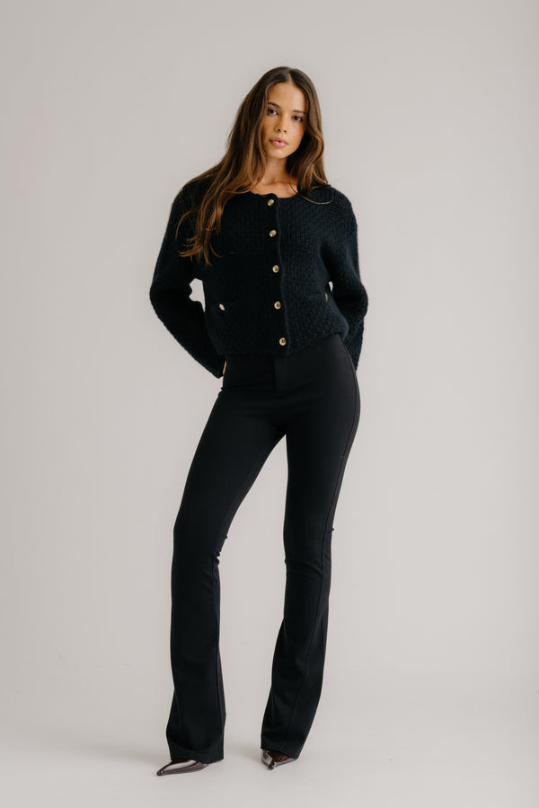 Sablyn PETRA SUBTLE FLARE LEGGING | BLACK