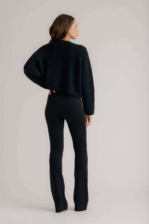 Sablyn PETRA SUBTLE FLARE LEGGING | BLACK