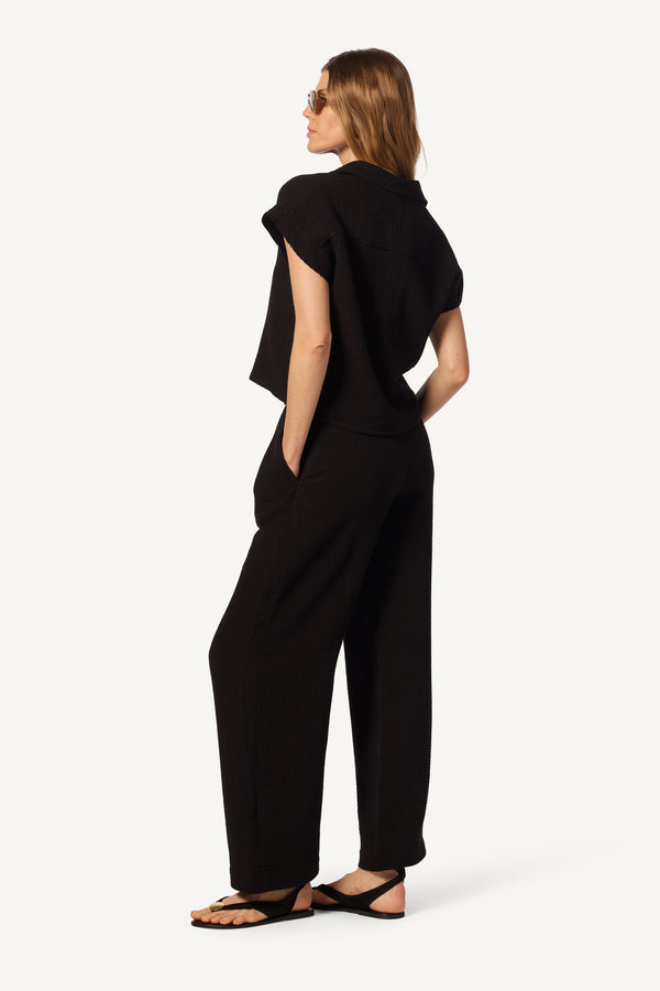 Sablyn RYAN HIGH RISE PLEATED PANT | BLACK