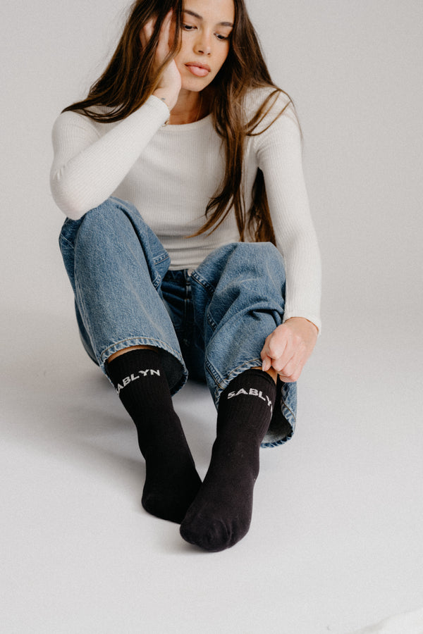 Sablyn SABLYN SOCKS | BLACK