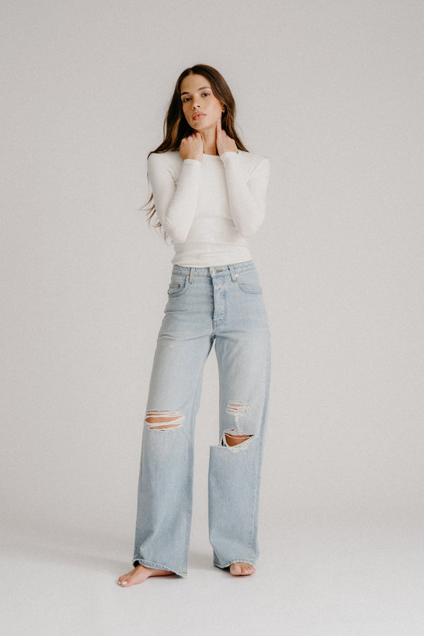 Sablyn SAMMY DISTRESSED JEANS | AZURE