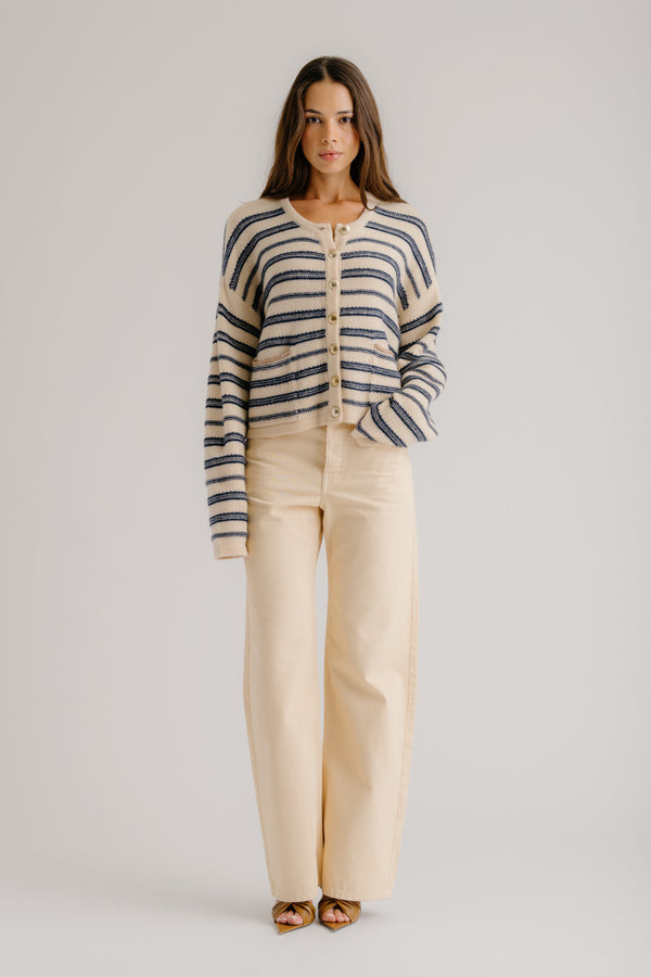 Sablyn SAMMY DYED RELAXED STRAIGHT LEG | BUTTERCREAM