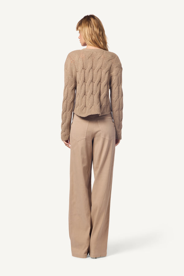 Sablyn SOLSTICE LOW RISE PLEATED CASUAL PANT | ECO GRAVEL