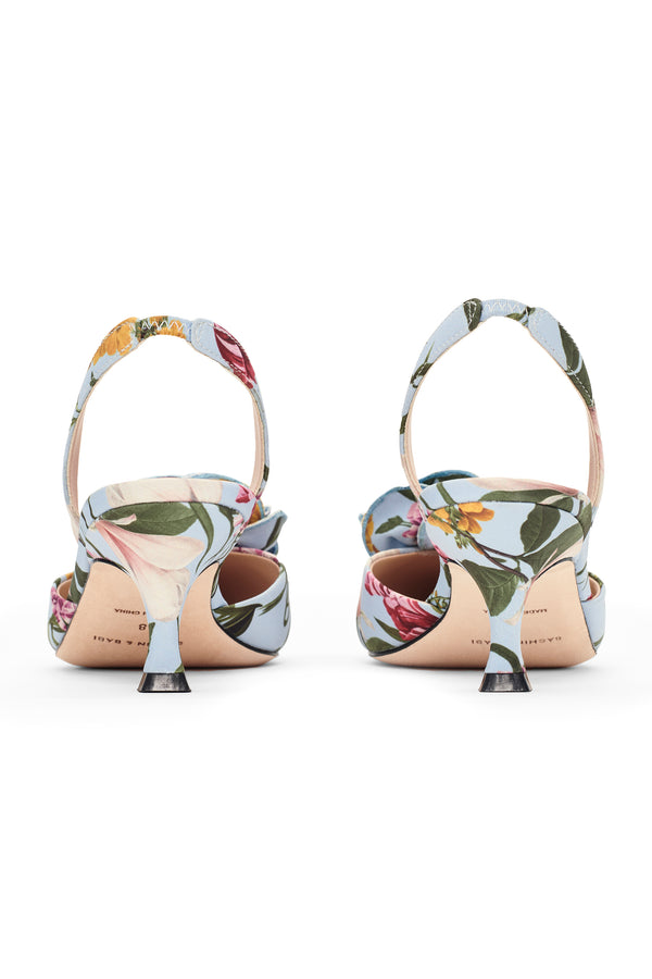 Sachin & Babi CARNEGIE KITTEN HEEL - GLACIAL BLUE BLOSSOMS