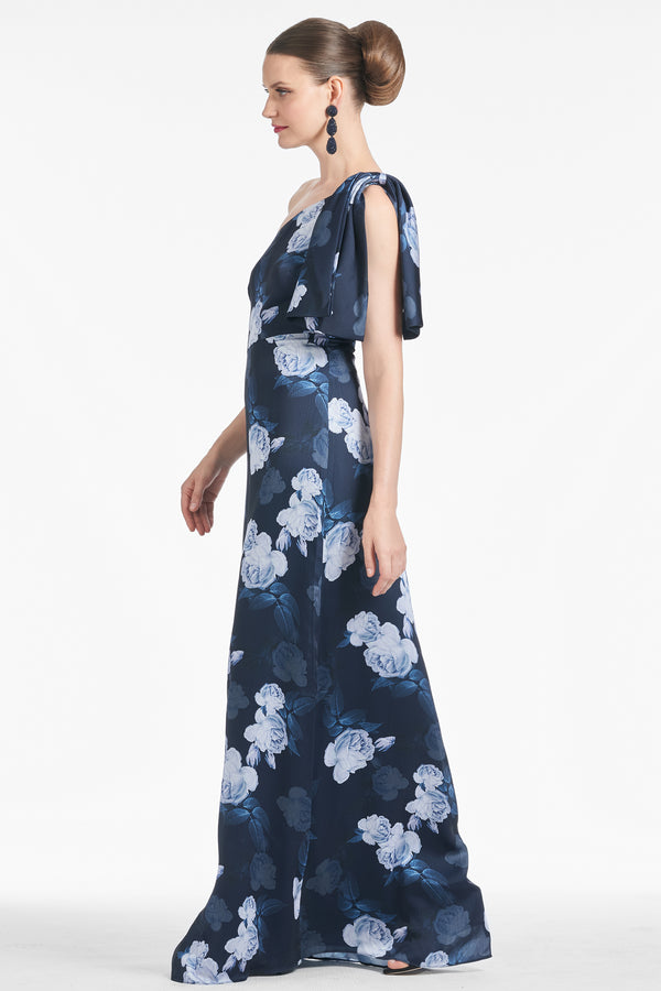 Sachin & Babi Chelsea Gown - Midnight Glacial Rose - Final Sale