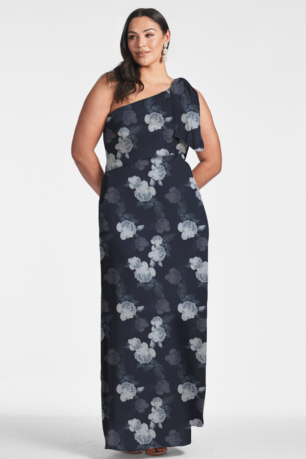 Sachin & Babi Chelsea Gown - Midnight Glacial Rose - Final Sale