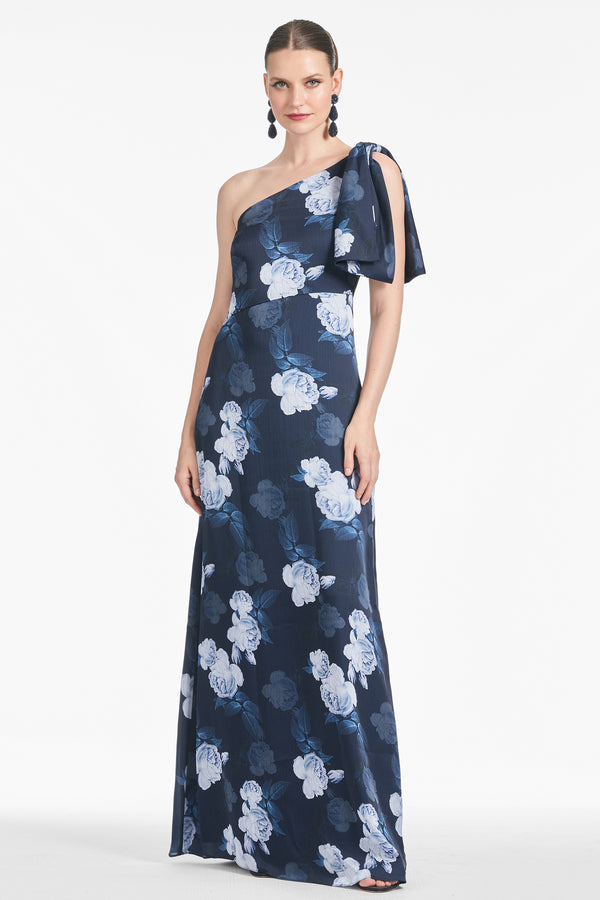 sachin & babi Chelsea Gown - Midnight Glacial Rose - Final Sale