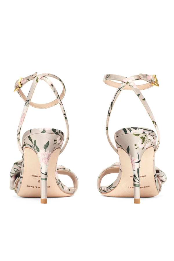 Sachin & Babi CHELSEA OBI-BOW OPEN TOE - PEWTER ENGLISH ROSE