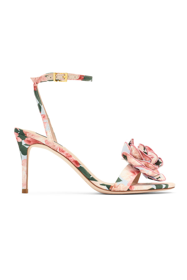 Sachin & Babi CHELSEA WITH ROSE OPEN TOE - PEACH PEONIES