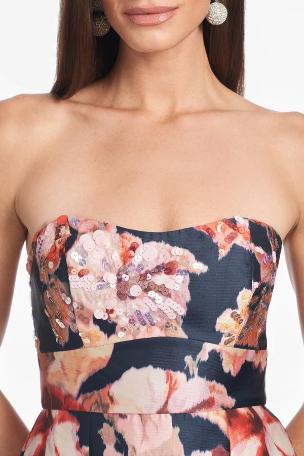 Sachin & Babi Embellished Giovanna Gown - Bedford Bouquet - Final Sale