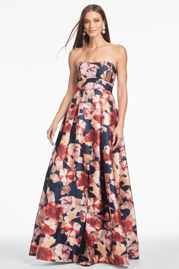 Sachin & Babi Embellished Giovanna Gown - Bedford Bouquet - Final Sale