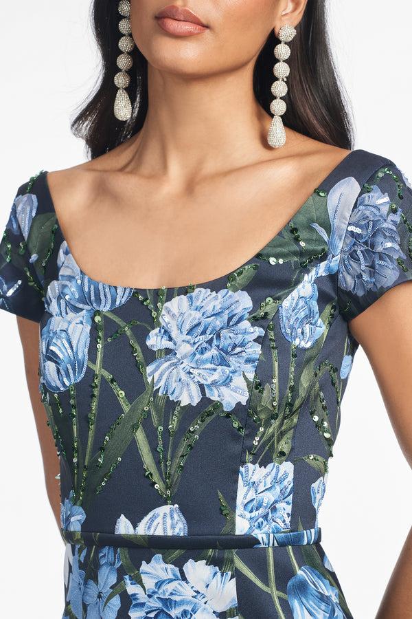 Sachin & Babi EMBELLISHED GRACE GOWN - NIGHT SKY PRIMA GARDEN