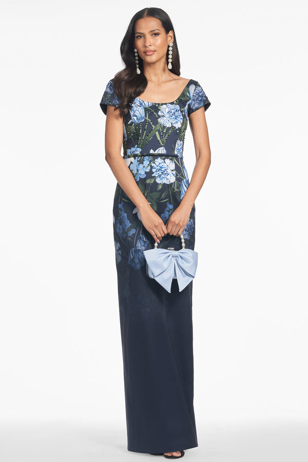 Sachin & Babi EMBELLISHED GRACE GOWN - NIGHT SKY PRIMA GARDEN