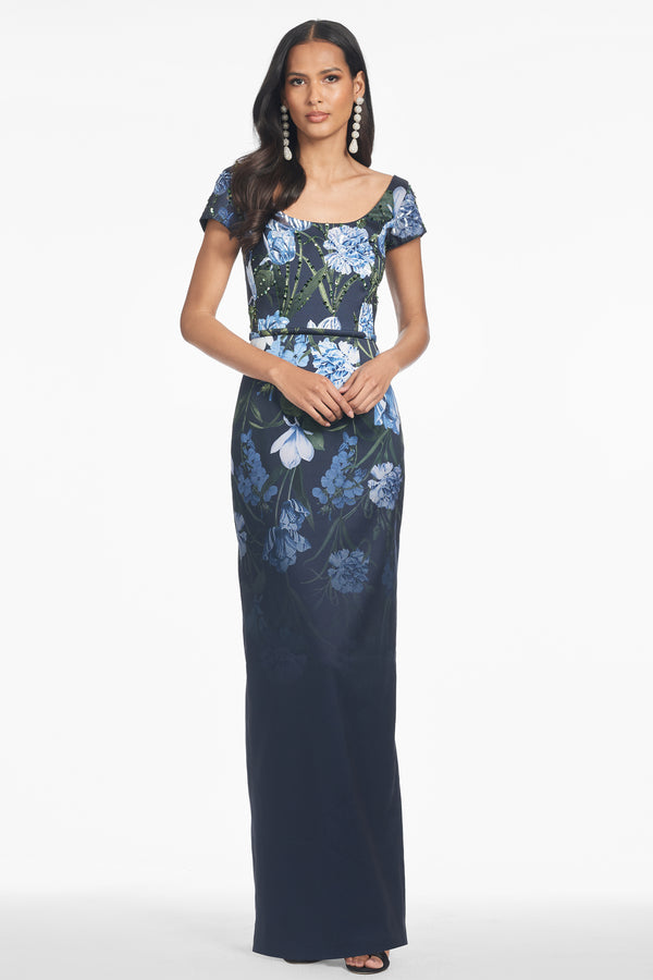 sachin & babi EMBELLISHED GRACE GOWN - NIGHT SKY PRIMA GARDEN