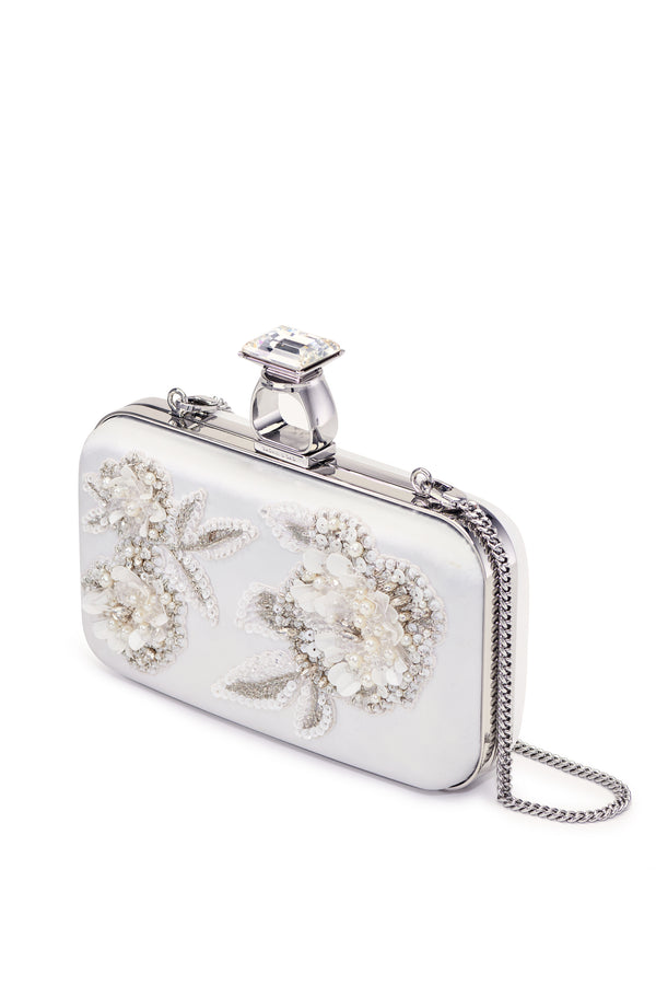 Sachin & Babi Embellished On The Rocks Clutch - Off White