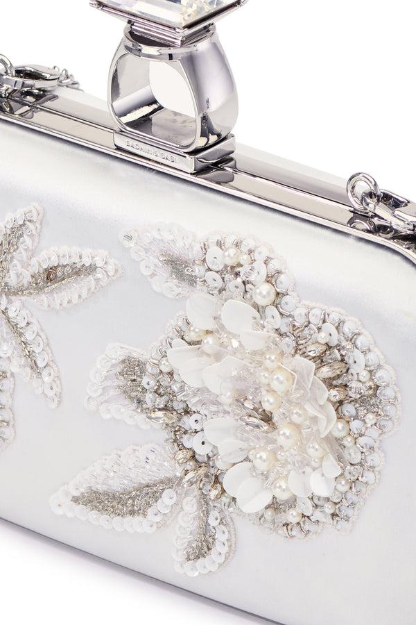 Sachin & Babi Embellished On The Rocks Clutch - Off White