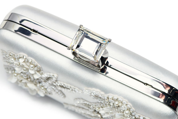 Sachin & Babi Embellished On The Rocks Clutch - Off White