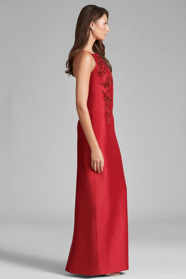 Sachin & Babi Embellished Pryce Gown - Holly Red - Final Sale