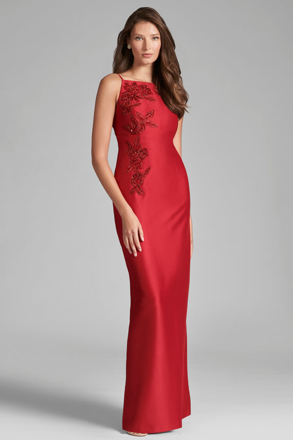 sachin & babi Embellished Pryce Gown - Holly Red - Final Sale