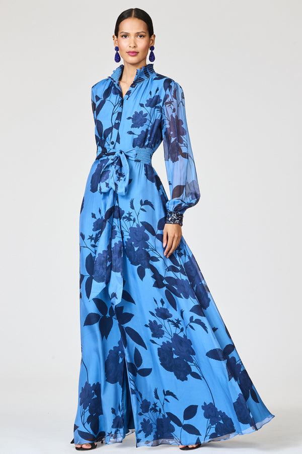 sachin & babi EMBROIDERED CASSANDRA GOWN - CELESTIAL BLOOMS