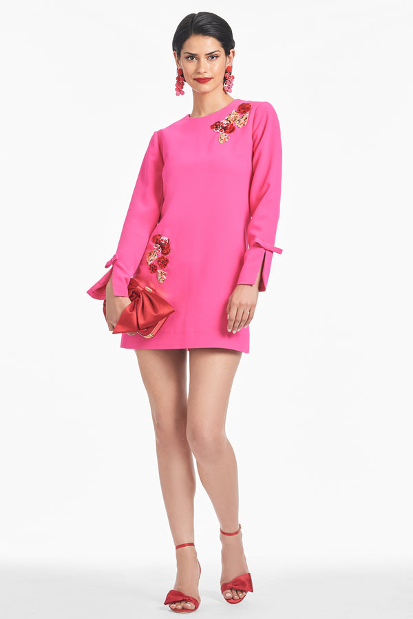 Sachin & Babi Embroidered Lily Dress - Electric Pink - Final Sale