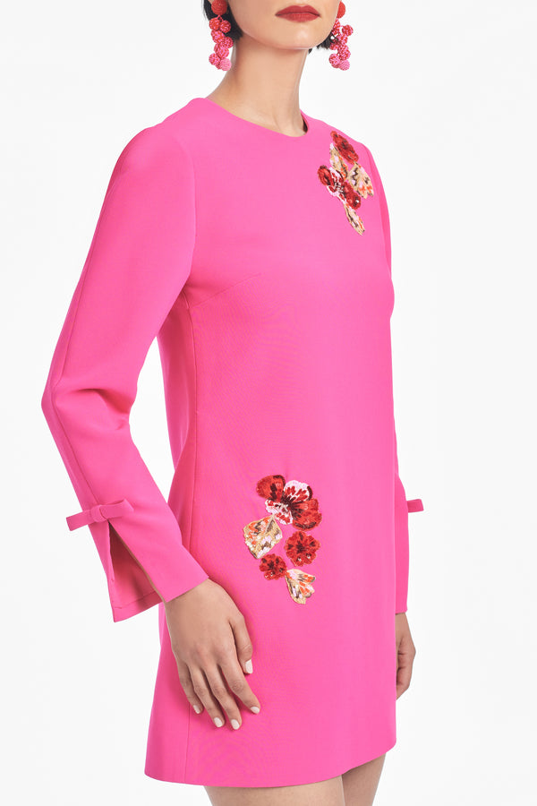 Sachin & Babi Embroidered Lily Dress - Electric Pink - Final Sale