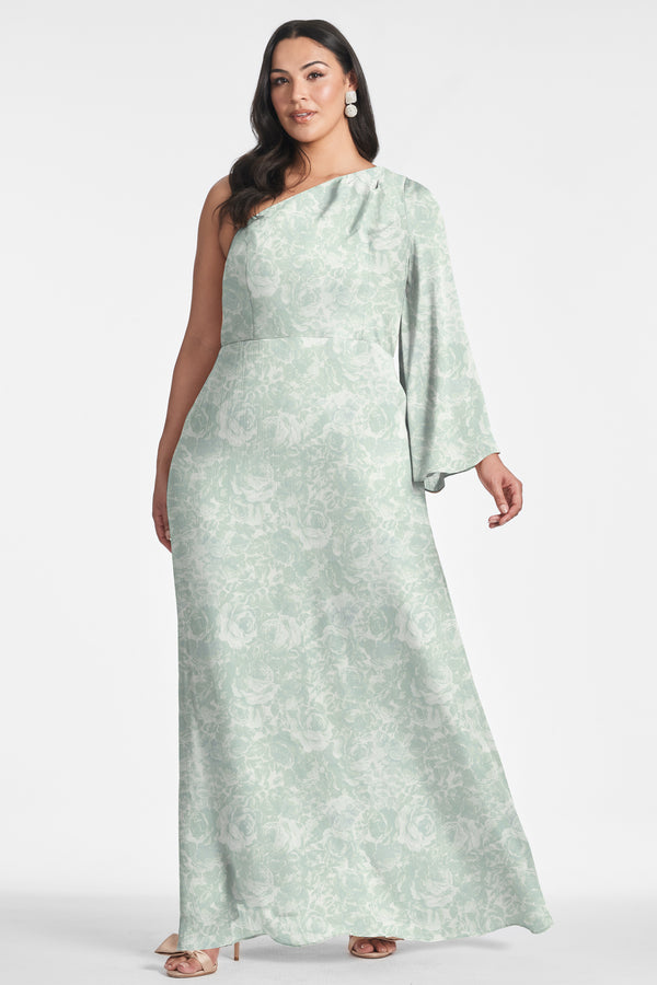 Sachin & Babi Keely Gown - Sage Painted Floral - Final Sale