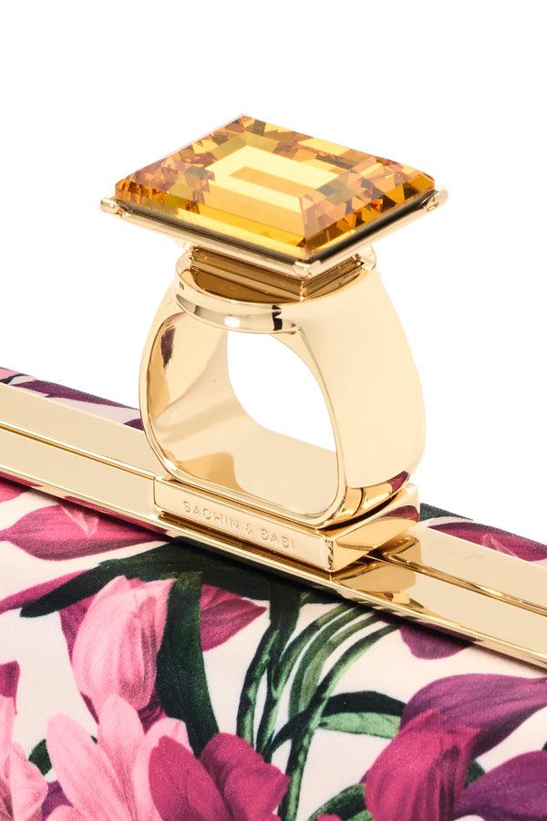 Sachin & Babi ON THE ROCKS CLUTCH - CASA BLANCA LILLIES