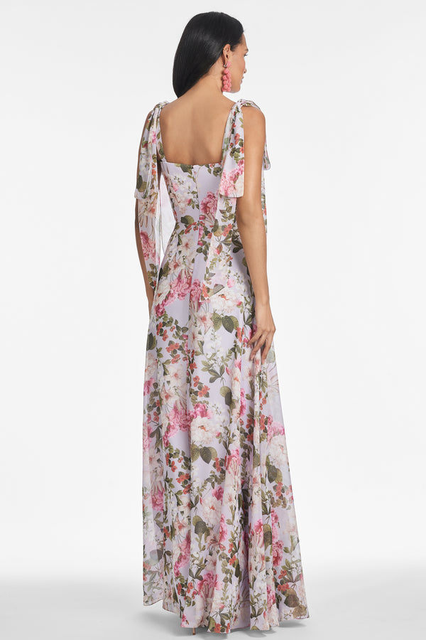 Sachin & Babi PEARL GOWN - PETIT PERIWINKLE AND PETALS - FINAL SALE