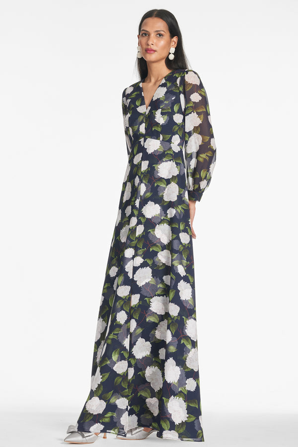 Sachin & Babi PENNY MAXI DRESS - NAVY/IVORY MOONLIT GARDEN - FINAL SALE