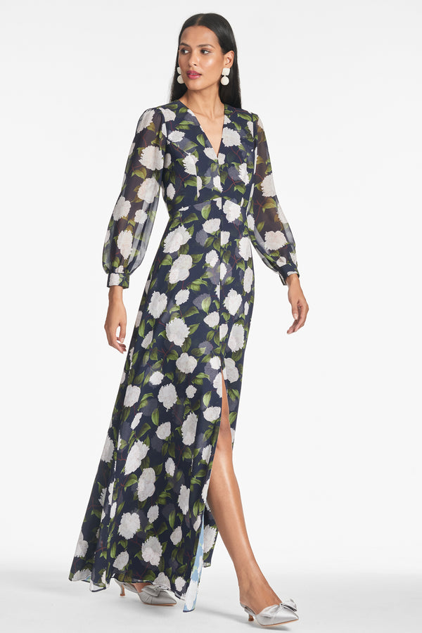 Sachin & Babi PENNY MAXI DRESS - NAVY/IVORY MOONLIT GARDEN - FINAL SALE