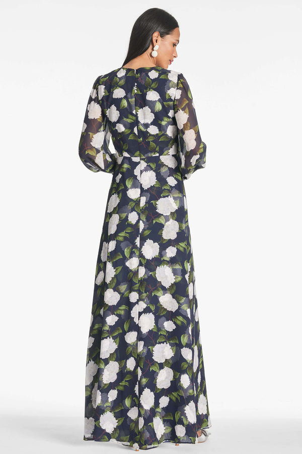 Sachin & Babi PENNY MAXI DRESS - NAVY/IVORY MOONLIT GARDEN - FINAL SALE